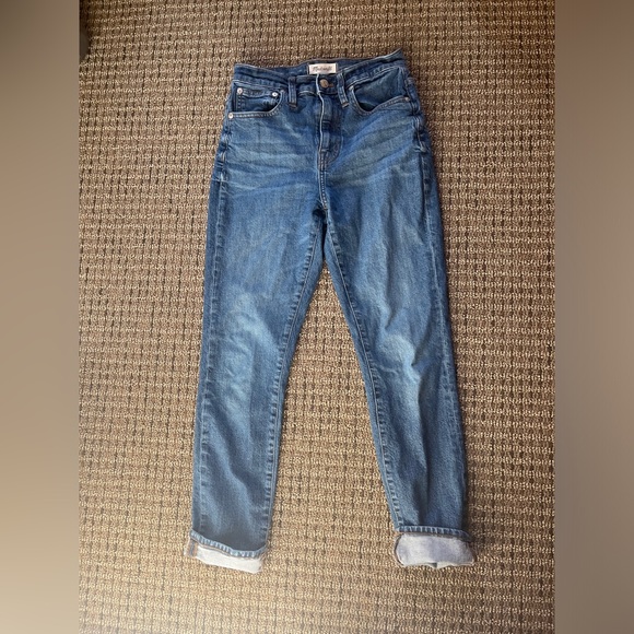 Madewell High Rise Slim Boyjean Size 25 - Picture 14 of 15